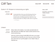 Tablet Screenshot of clifftam.com